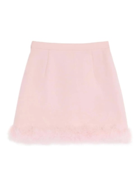 Valentino Garavani feather-hem mini skirt - Pink - zdjęcie produktu nr 1