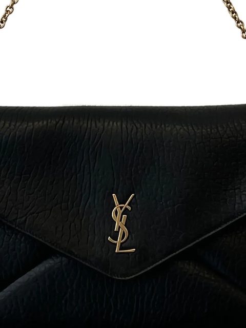 Saint Laurent small Cassandra logo-plaque shoulder bag - Black - zdjęcie produktu nr 2