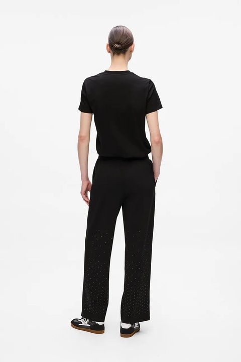 Karl Lagerfeld spodnie dresowe damskie kolor szary z aplikacją A4W10089 - zdjęcie produktu nr 2