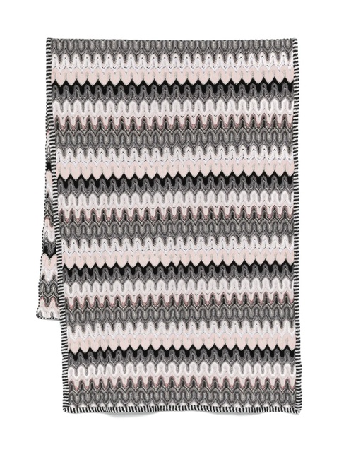 Missoni zigzag-woven scarf - Black - zdjęcie produktu nr 1