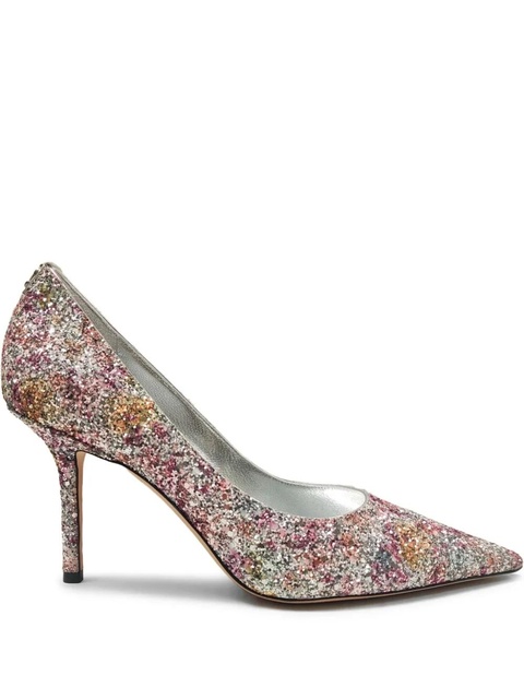 Jimmy Choo glitter-detail pointed-toe pumps - Pink - zdjęcie produktu nr 1