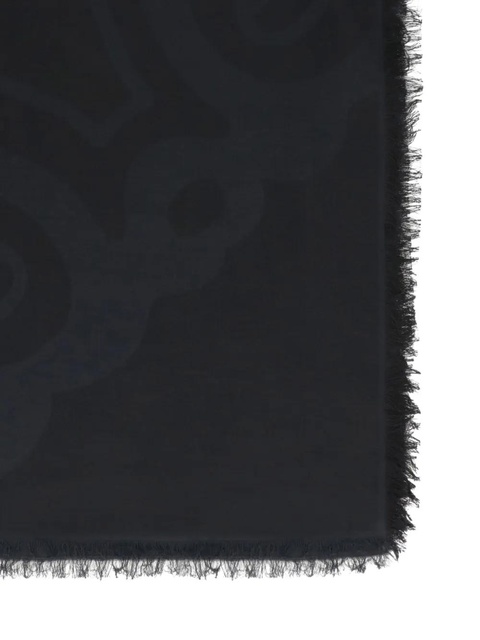 Max Mara Eguale abstract-print fringed stole - Black - zdjęcie produktu nr 2