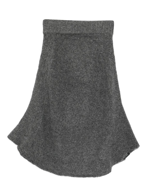 ENTIRE STUDIOS ribbed A-line skirt - Grey - zdjęcie produktu nr 1