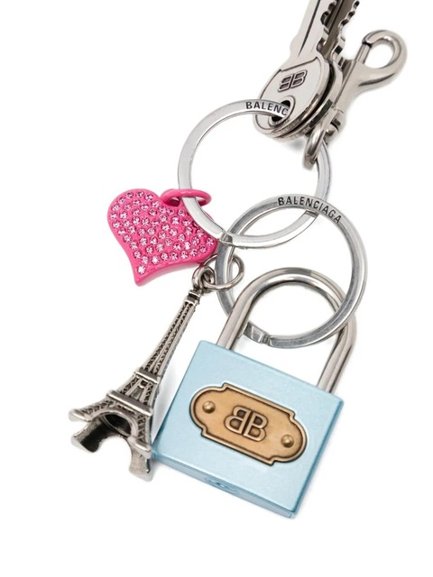 Balenciaga padlock keyring - Silver - zdjęcie produktu nr 2
