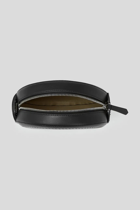 Karl Lagerfeld torebka skórzana kolor czarny A3W30059 - zdjęcie produktu nr 1
