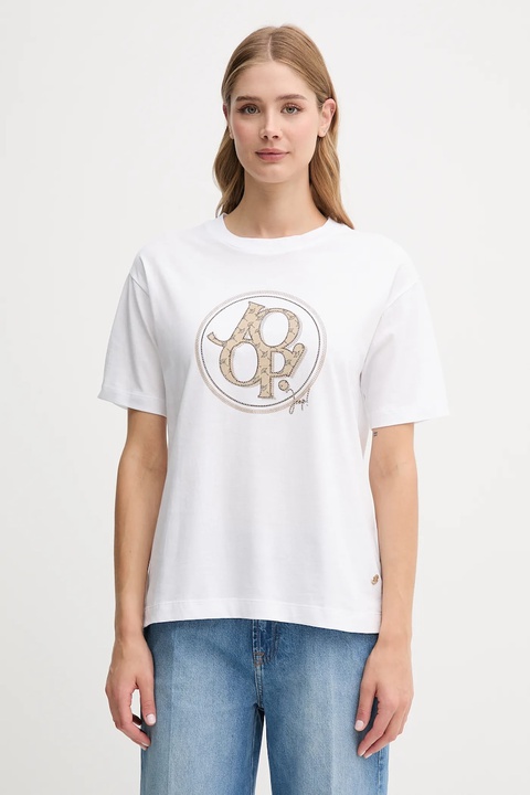 Joop! t-shirt bawełniany damski kolor biały 30046236 - zdjęcie produktu nr 1