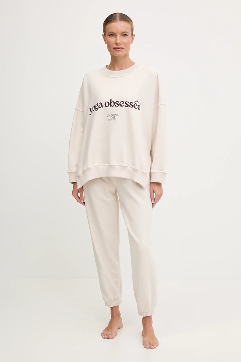 JOYINME bluza Kind damska kolor beżowy z nadrukiem Kind - zdjęcie produktu nr 2