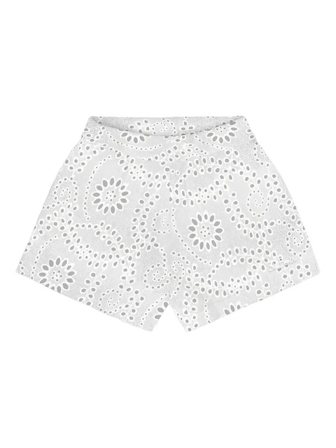 MC2 Saint Barth eyelet-embroidered shorts - White - zdjęcie produktu nr 1