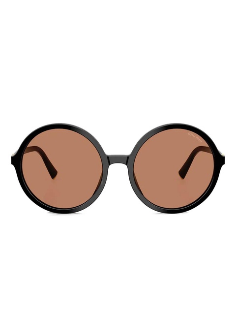 Miu Miu Eyewear round-frame sunglasses - Black - zdjęcie produktu nr 1