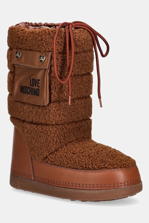 Love Moschino śniegowce kolor brązowy JA24452G0NISM21A - zdjęcie produktu nr 1