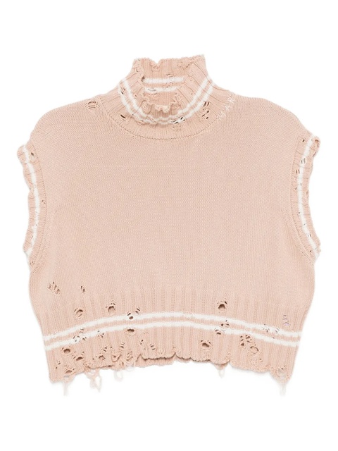 Marni cotton cropped vest - Pink - zdjęcie produktu nr 1