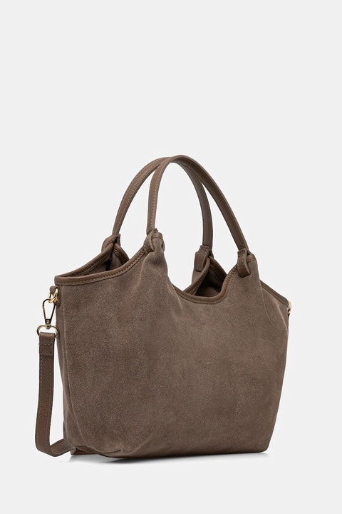 Answear.LAB torebka zamszowa kolor brązowy - zdjęcie produktu nr 2