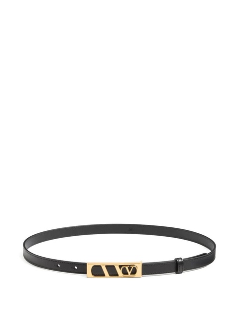 Valentino Garavani VLogo-signature rectangular-buckle belt - Black - zdjęcie produktu nr 1