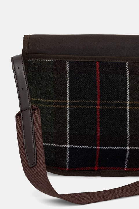 Barbour torebka z dodatkiem wełny kolor zielony LBA0479 - zdjęcie produktu nr 2