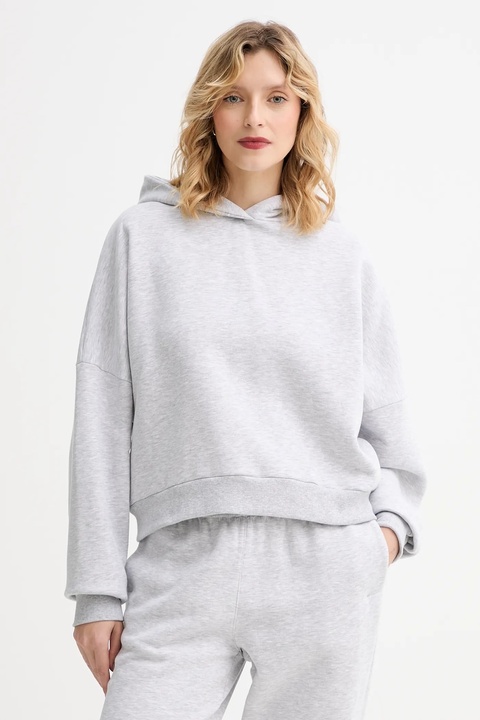 MUUV. bluza MUUV. x Answear damska kolor szary z kapturem melanżowa - zdjęcie produktu nr 1