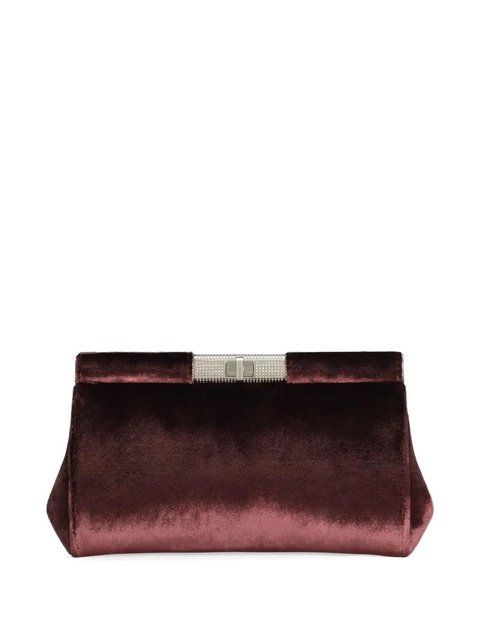 Dolce & Gabbana velvet clutch bag - Red - zdjęcie produktu nr 1
