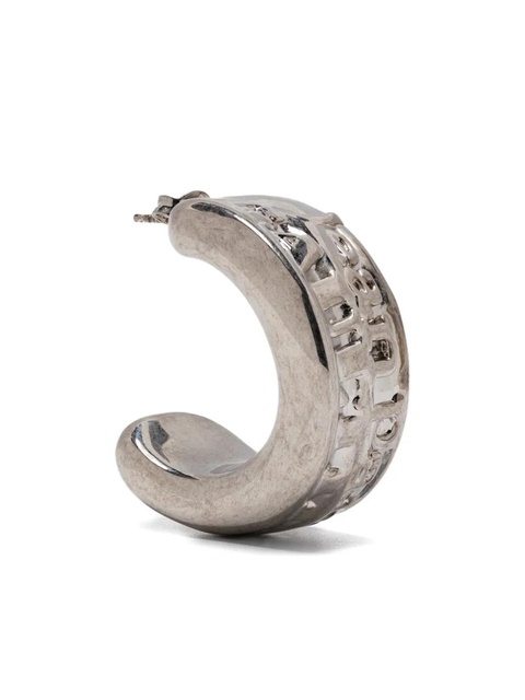 Jean Paul Gaultier logo-embellished earrings - Silver - zdjęcie produktu nr 1