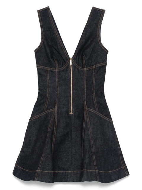Self-Portrait denim mini dress - Blue - zdjęcie produktu nr 1