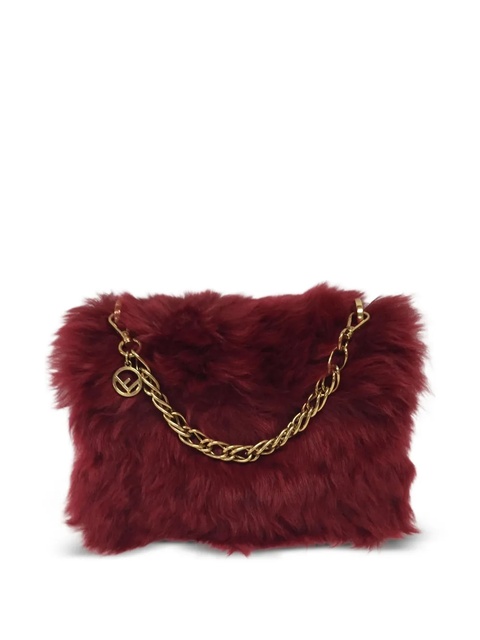 FENDI faux-fur tote bag - Red - zdjęcie produktu nr 2