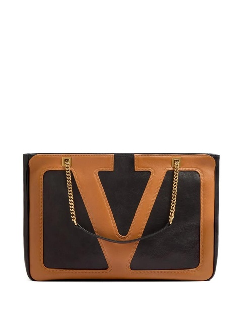 Valentino Garavani medium Viva Superstar leather tote bag - Black - zdjęcie produktu nr 1
