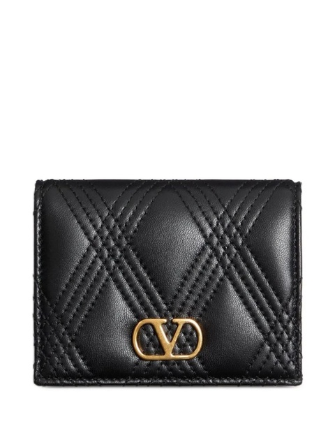 Valentino Garavani quilted leather cardholder - Black - zdjęcie produktu nr 1