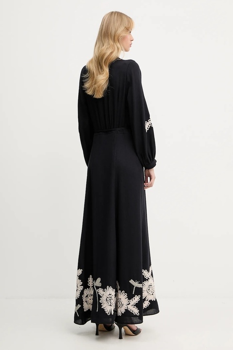 Forte Forte sukienka z wełną kolor granatowy maxi rozkloszowana 14040.my.dress - zdjęcie produktu nr 2