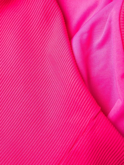 The Attico ribbed halterneck bandeau bikini - Pink - zdjęcie produktu nr 2