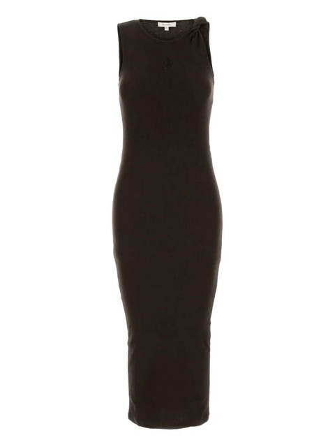 JW Anderson anchor-embellished twisted-strap dress - Black - zdjęcie produktu nr 1