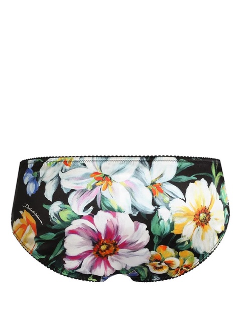 Dolce & Gabbana floral-print briefs - Black - zdjęcie produktu nr 1