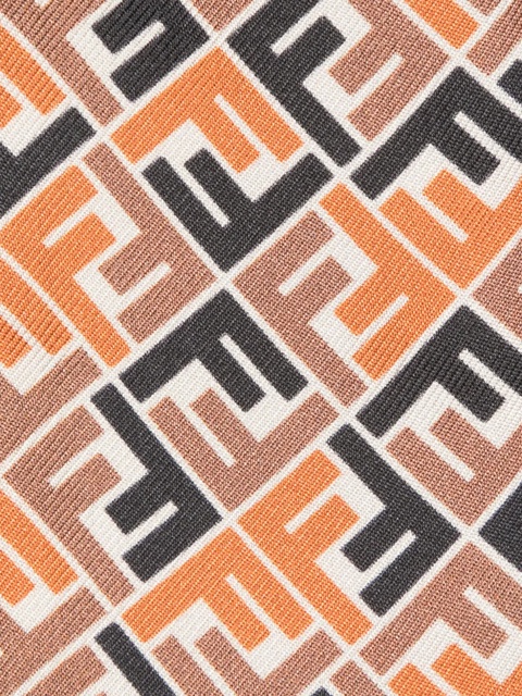FENDI FF-logo print scarf - Orange - zdjęcie produktu nr 2