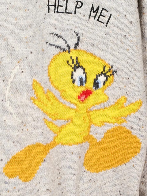 MC2 Saint Barth x Warner Bros V-neck cardigan - Neutrals - zdjęcie produktu nr 2