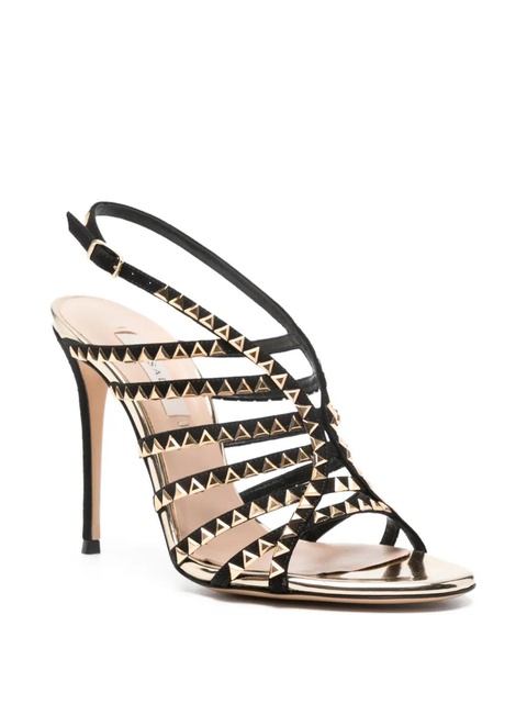 Casadei 10mm Divine studded heeled sandals - Black - zdjęcie produktu nr 1