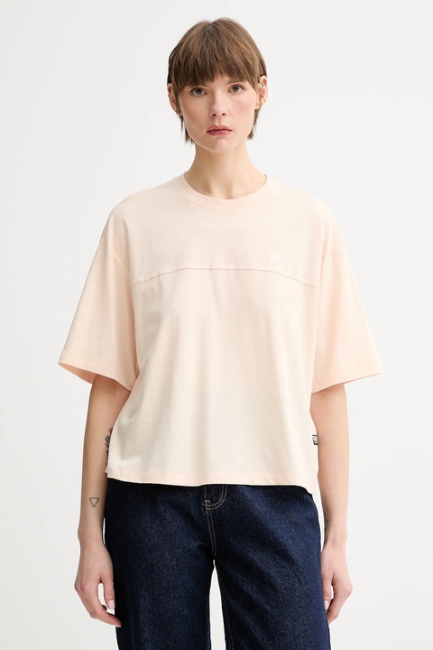 G-Star t-shirt bawełniany damski kolor beżowy D26134-336 - zdjęcie produktu nr 1