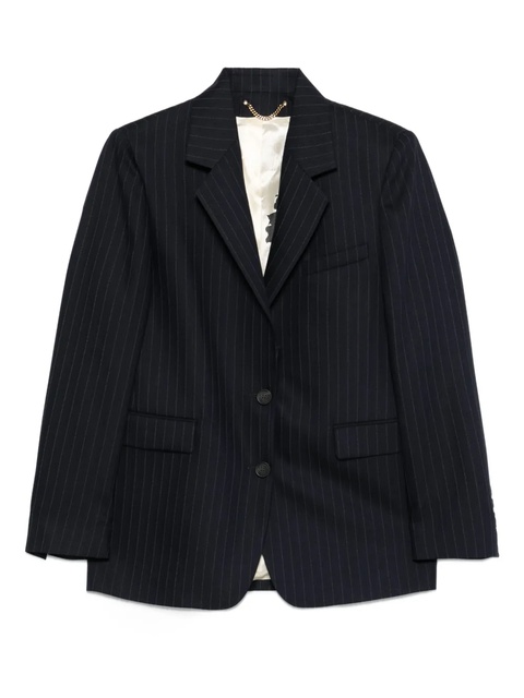 Golden Goose pinstripe single-breasted blazer - Blue - zdjęcie produktu nr 2