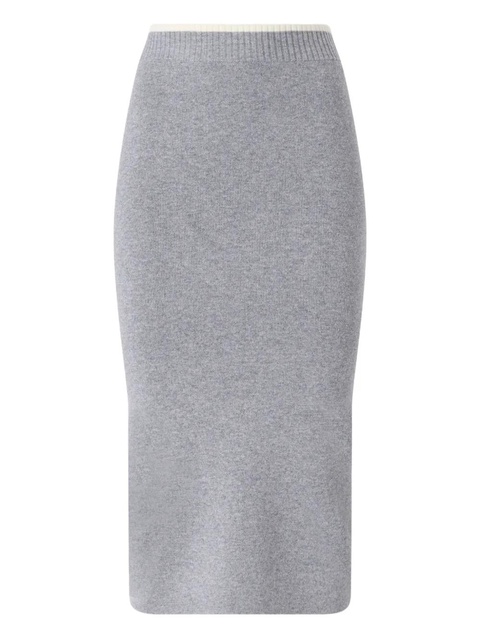 PINKO ribbed midi skirt - Grey - zdjęcie produktu nr 1