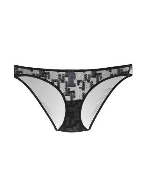 ERES semi-sheer design briefs - Black - zdjęcie produktu nr 2
