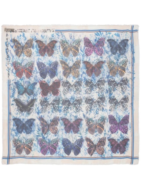 Zadig&Voltaire Kerry printed modal scarf - Blue - zdjęcie produktu nr 1