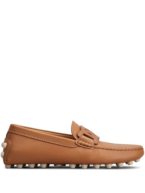 Tod's Gommino chain-motif loafers - Brown - zdjęcie produktu nr 1