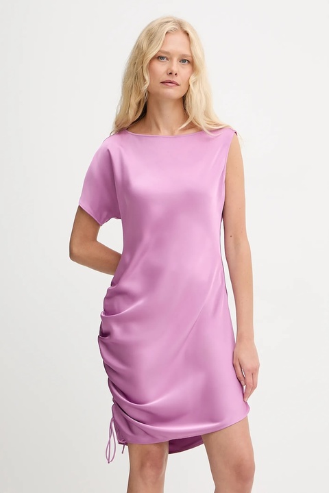 MAX&Co. sukienka kolor fioletowy mini prosta 2526226131200 - zdjęcie produktu nr 1