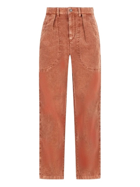 ISABEL MARANT Onyta pleated pocket trousers - Orange - zdjęcie produktu nr 1
