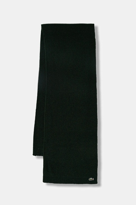 Lacoste szalik wełniany kolor szary gładki RE0058 - zdjęcie produktu nr 1