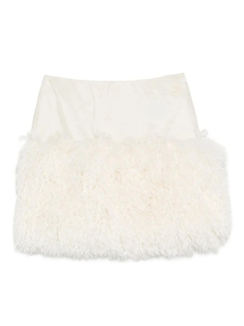 Moncler fluffy-trim skirt - Neutrals - zdjęcie produktu nr 1
