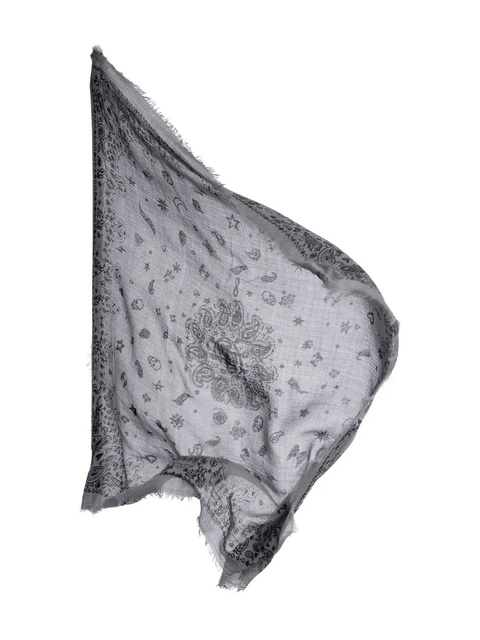 Zadig&Voltaire Nuage frayed bandana - Grey - zdjęcie produktu nr 2