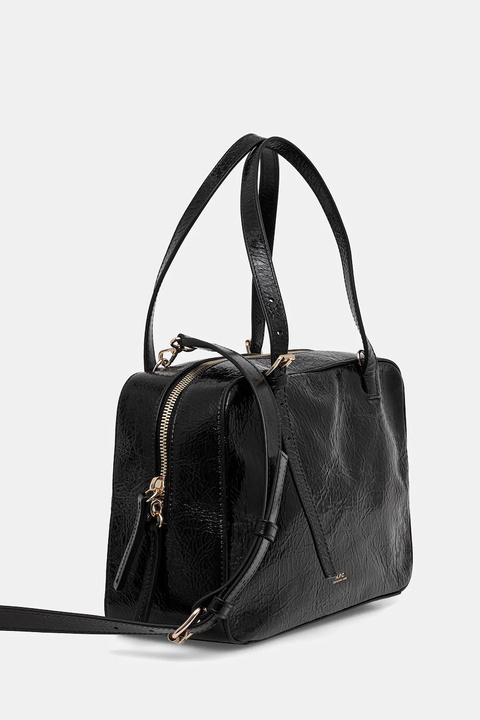 A.P.C. torebka skórzana sac virginie box kolor czarny PXCCK.F67017 - zdjęcie produktu nr 1
