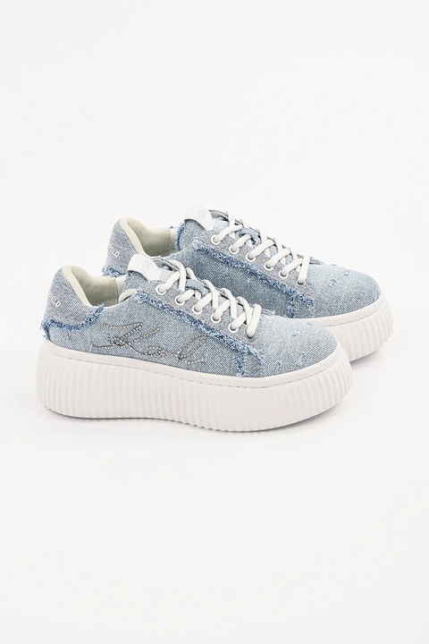Karl Lagerfeld sneakersy KREEPER LO damskie kolor niebieski KL42372S - zdjęcie produktu nr 2