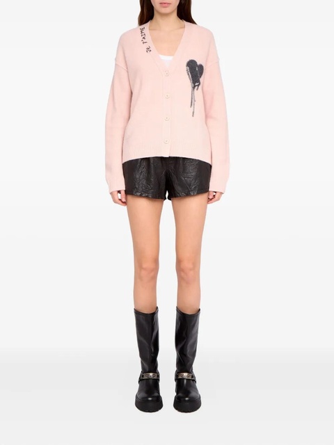 Zadig&Voltaire Mirkaz heart-detail cardigan - Pink - zdjęcie produktu nr 2