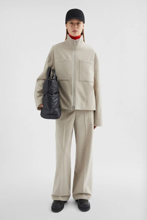 JIL SANDER+ wool felted jacket - Neutrals - zdjęcie produktu nr 2