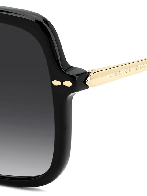 Isabel Marant Eyewear square-frame sunglasses - Gold - zdjęcie produktu nr 2