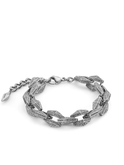 Jimmy Choo Diamond Chain crystal-embellished bracelet - Silver - zdjęcie produktu nr 2