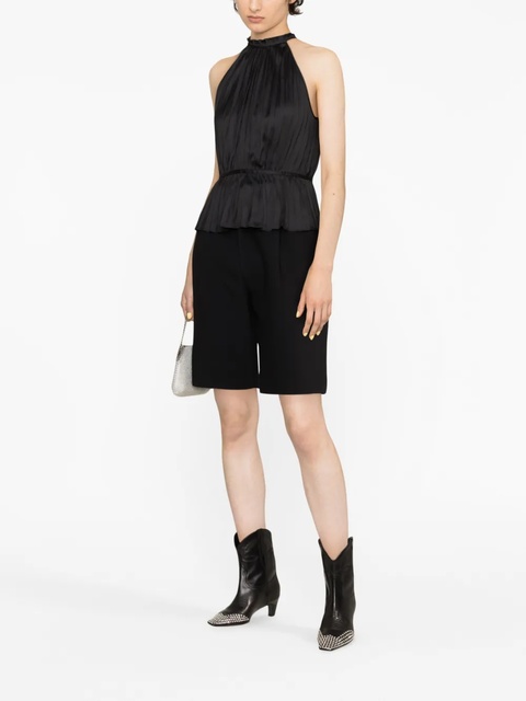 Maje pleated satin top - Black - zdjęcie produktu nr 2